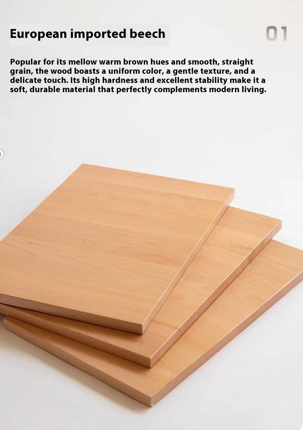 Beech Solid Wood Rotating Bookshelf