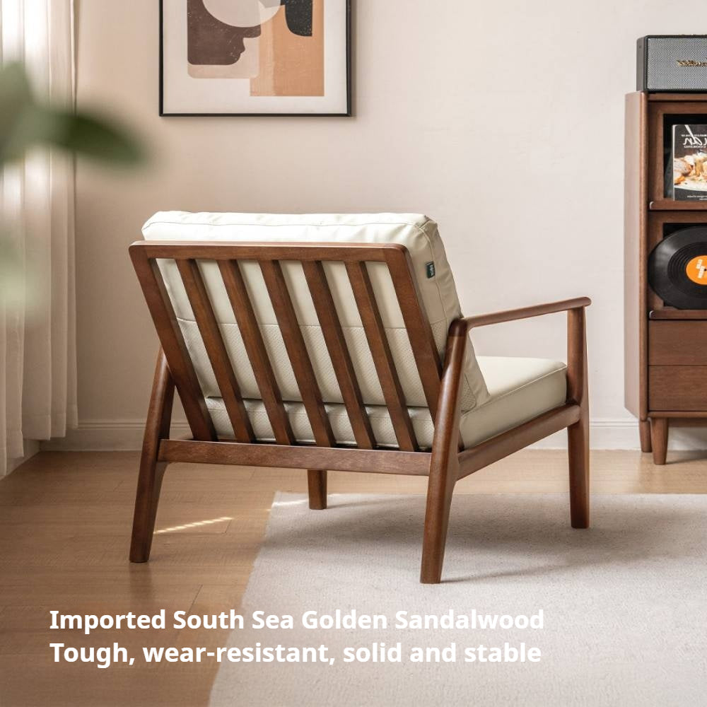 Sandalwood Solid Wood Modern Sofa Chair
