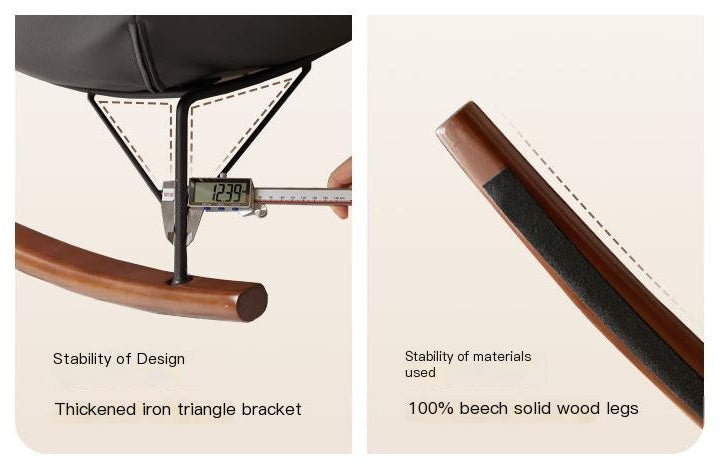 Fabric Retro Rocking Chair