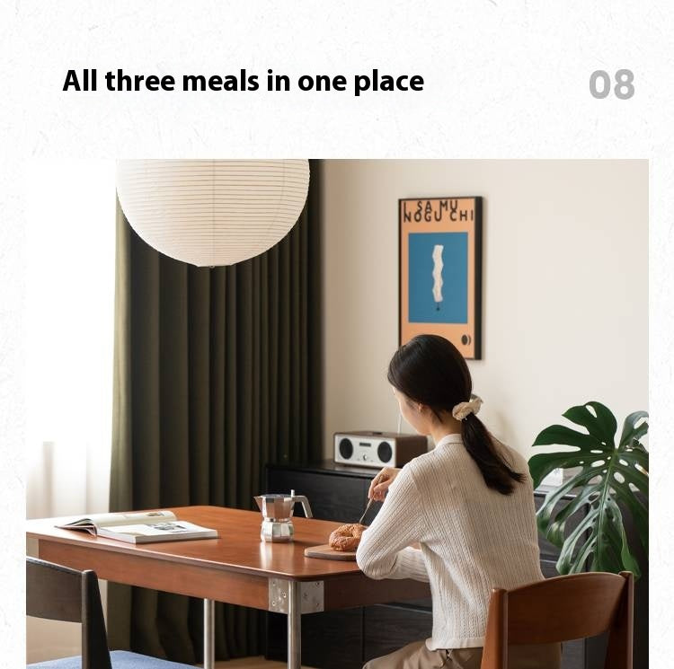 Set 4 pcs Beech Solid Wood Retro Style Dining Chair