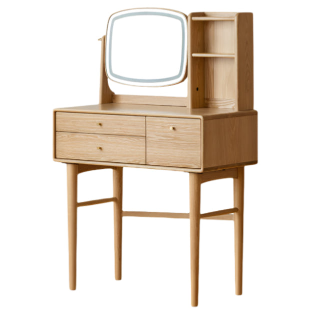 Ash Solid Wood Modern Style Dressing Table Multi Functional