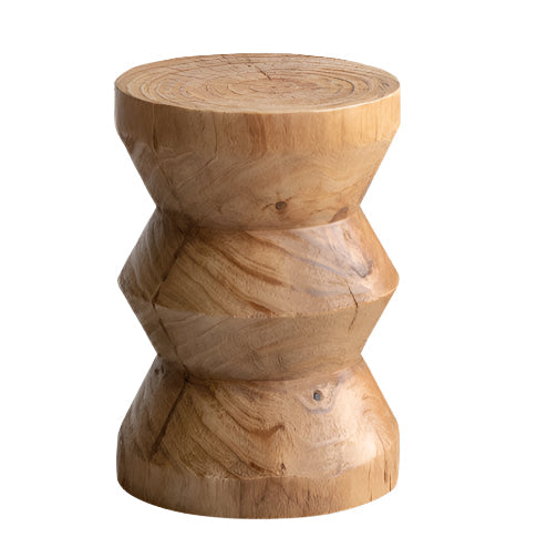 Pine Solid Wabi Sabi Style Side Table