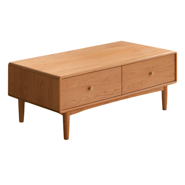 Cherry Solid Wood Medieval Style Coffee Table