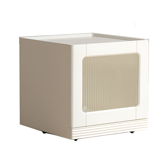 Poplar Solid Wood Cream Style Coffee Table Combination