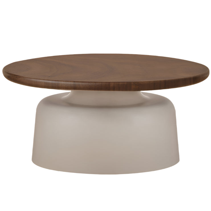 Black Walnut, Poplar Solid Wood Italian Light Luxury Coffee Table Combination