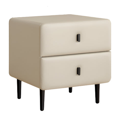 Fabric Cream Style Soft Nightstand