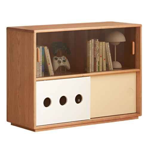 Cherry Solid Wood Ancient Style Bookcases