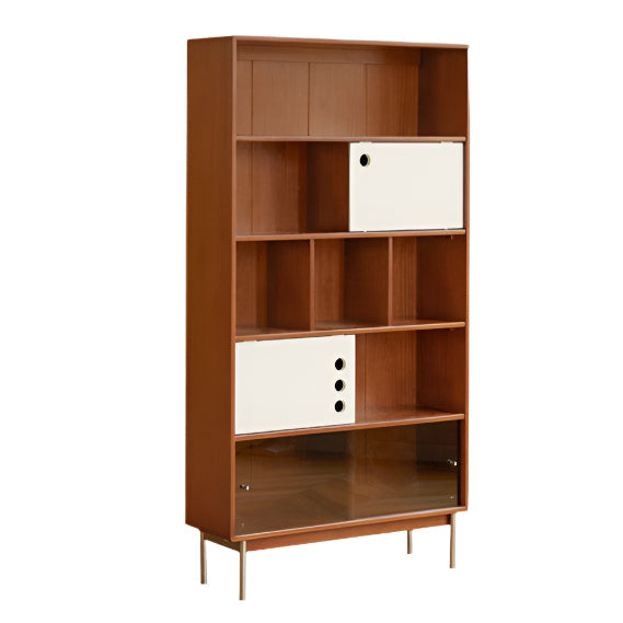 Poplar, Cherry Solid Wood Antique Style Bookshelf