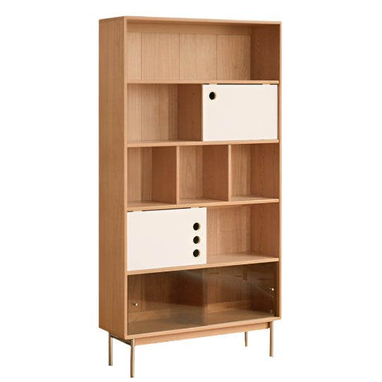 Poplar, Cherry Solid Wood Antique Style Bookshelf