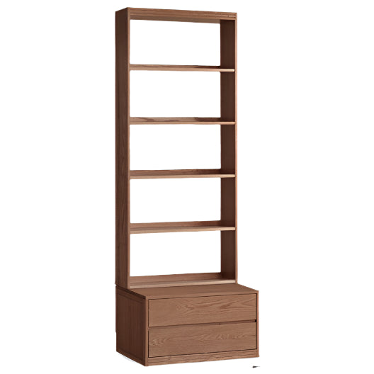 Oak Solid Wood Modern Minimalist Style Bookcase And Storage