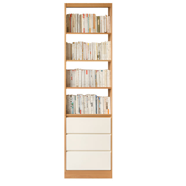 Oak Solid Wood Cream Style Bookcase