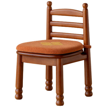 Beech Solid Wood Backrest Chair Medieval Style Soft Padded Chair