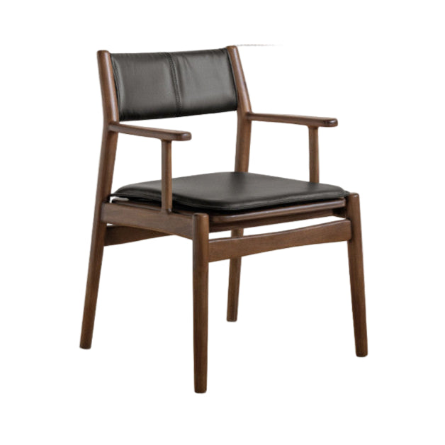 Golden Sandalwood Solid Wood Dining Soft Chair