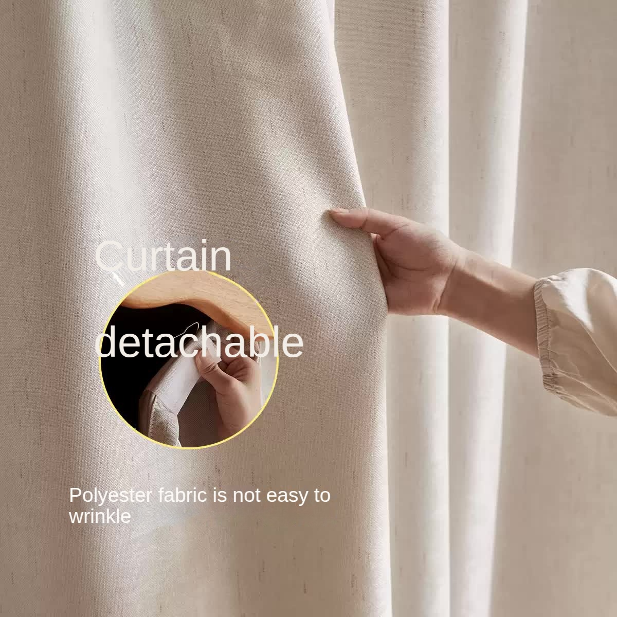 Solid Rubberwood Dustproof Layered Wardrobe