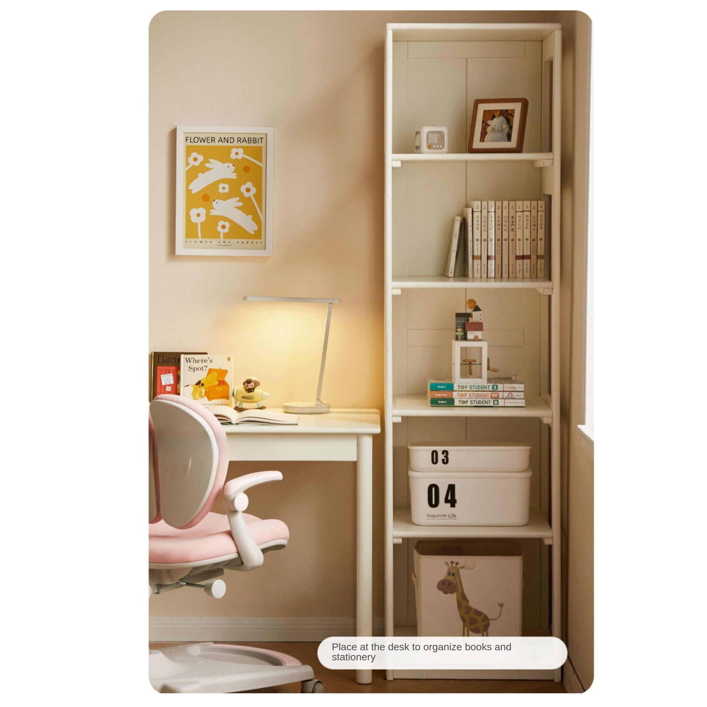 Solid Rubberwood, Beech Solid Wood Children's Wardrobe