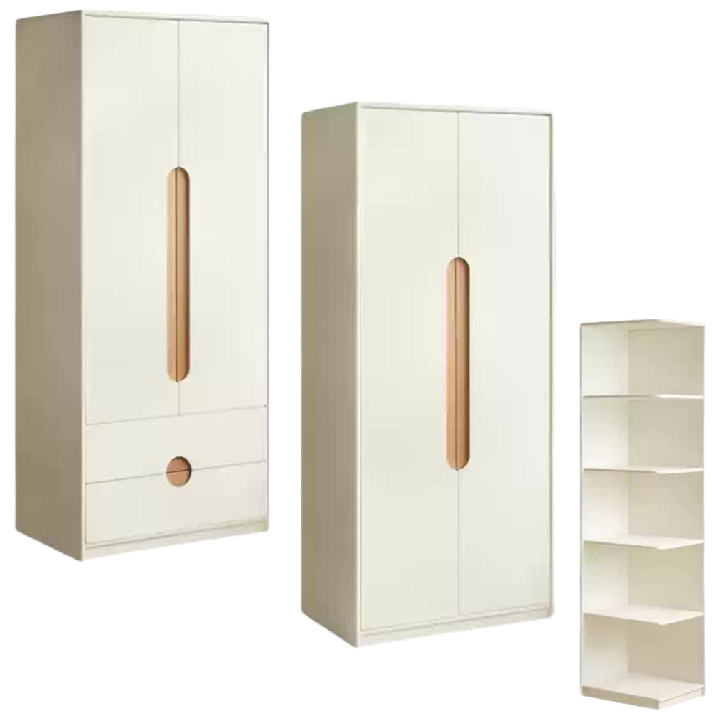 Solid Rubberwood, Beech Solid Wood Children's Wardrobe