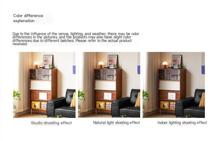 Tulip Solid Wood Middle Ages Flip Door Edge Cabinet.