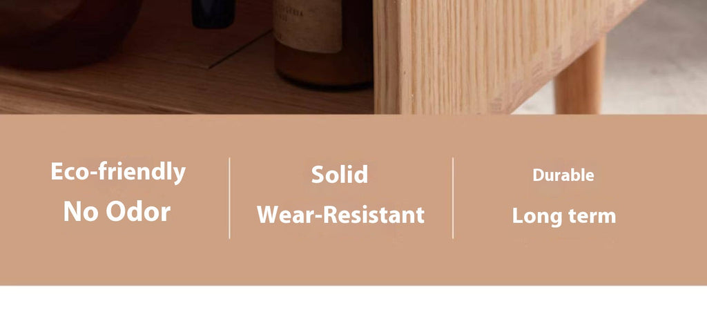 Oak Solid Wood Modern Style Rattan Tea Table