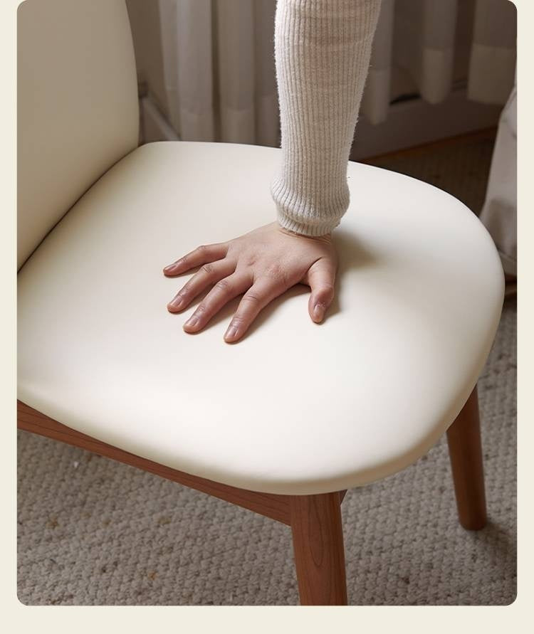 Black Walnut, Cherry Solid Wood Makeup Light Luxury Style Chair