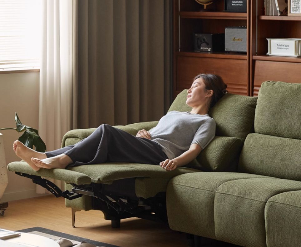 Fabric Electric-Retractable Sofa