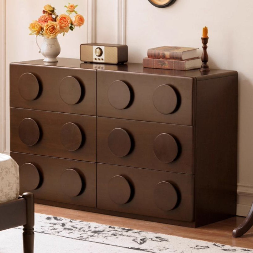 Poplar Solid Wood French Retro Style Bucket Cabinet