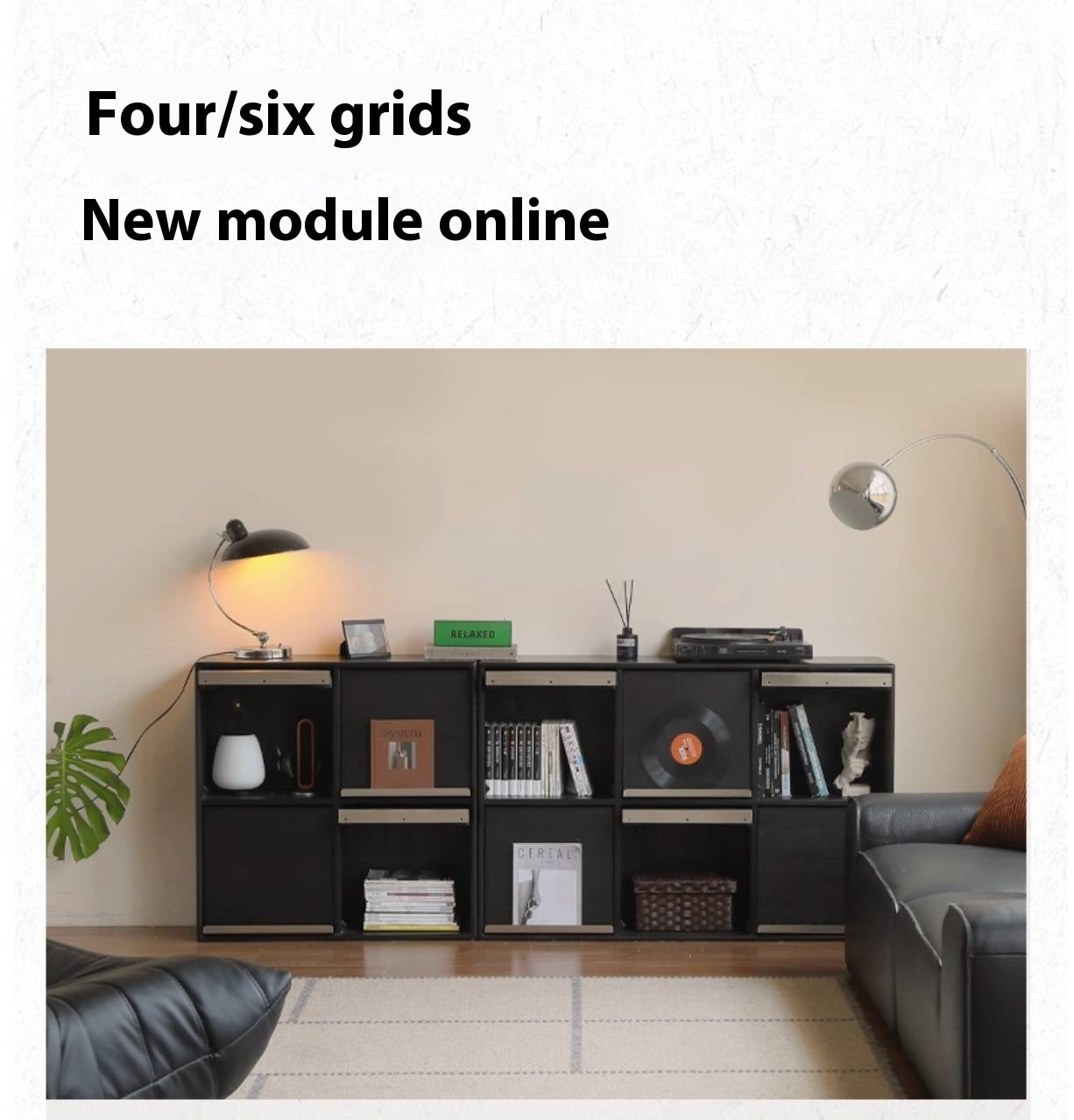 Oak Solid Wood Bauhaus Bookcase Module Combination