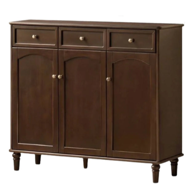 Poplar Solid Wood American Retro Shoe Cabinet