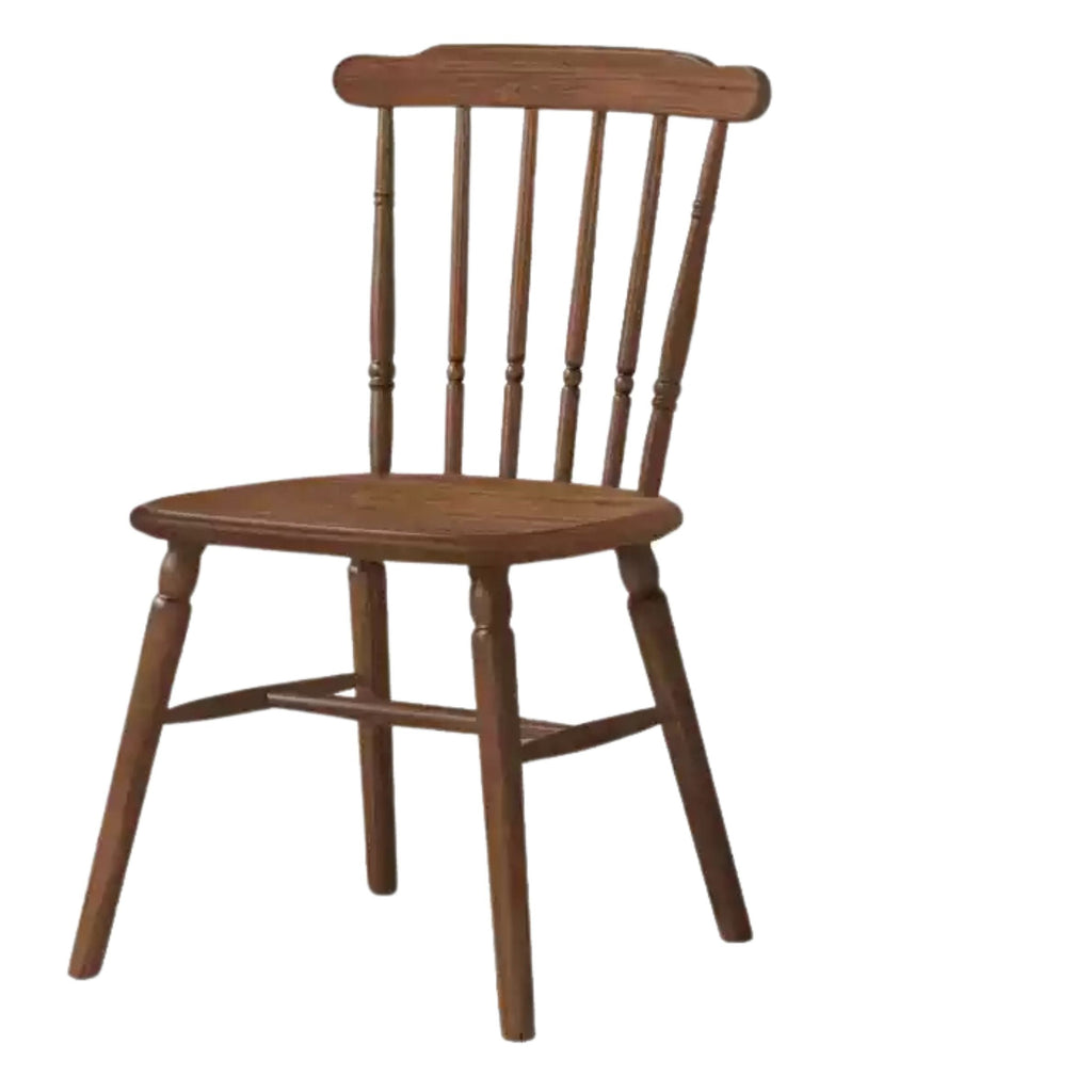 Set 4 pcs Black Walnut Solid Wood Dining Chair