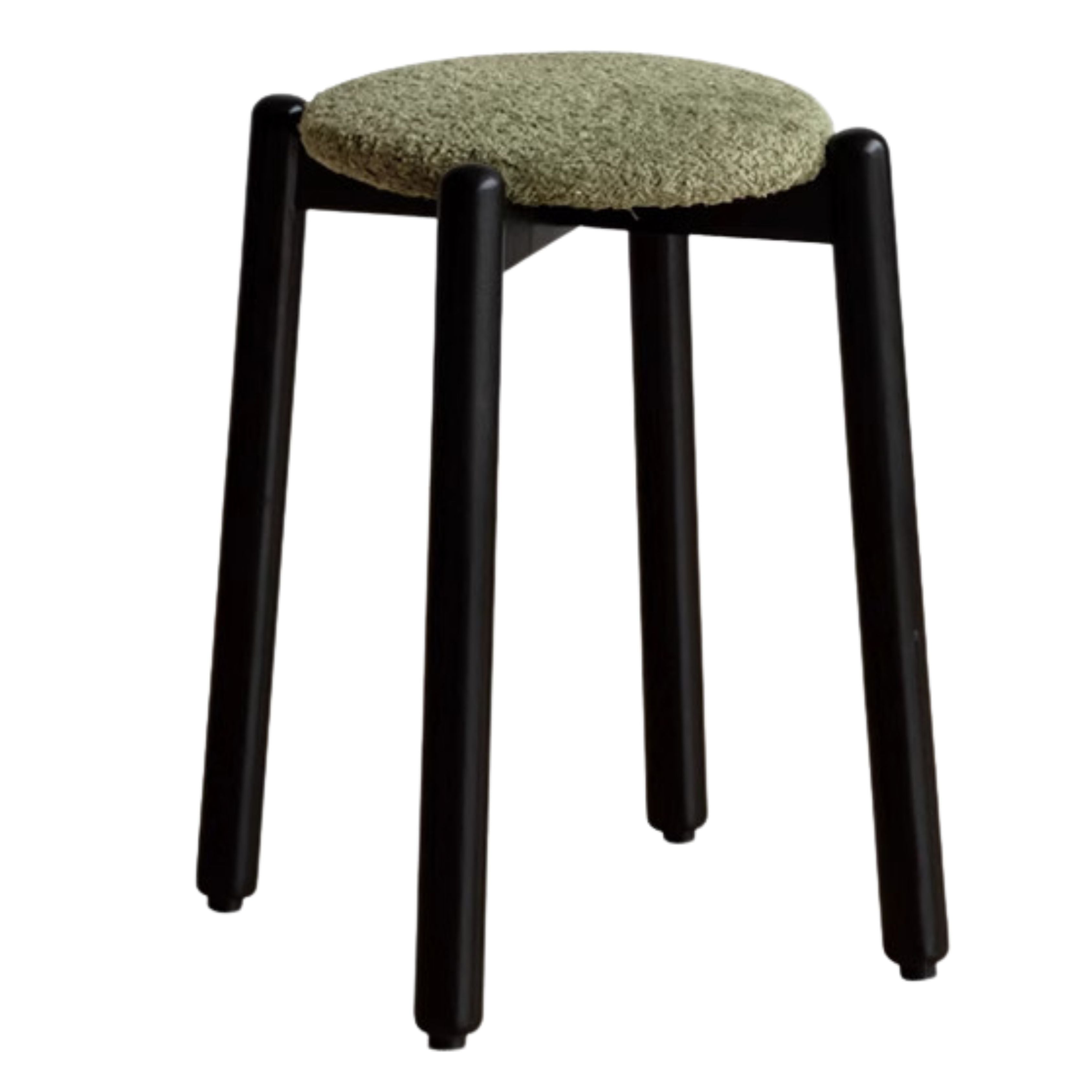 Solid Rubberwood Modern Stacking Stool