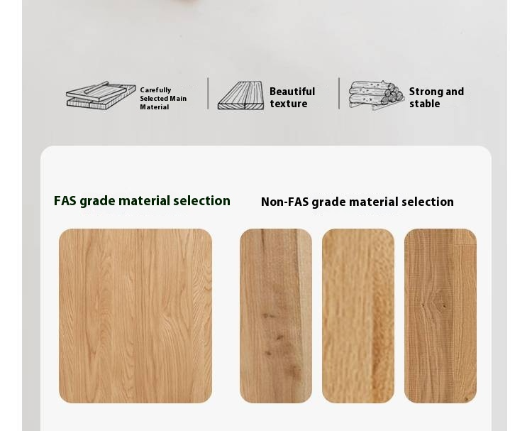 Oak Solid Wood Bed Modern Soft Leaning Bed