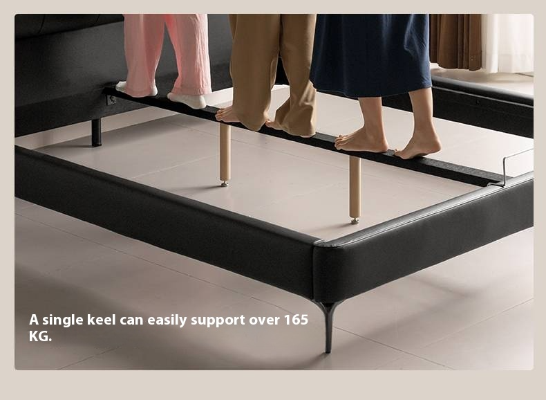 Genuine Leather Luxury Soft Bed