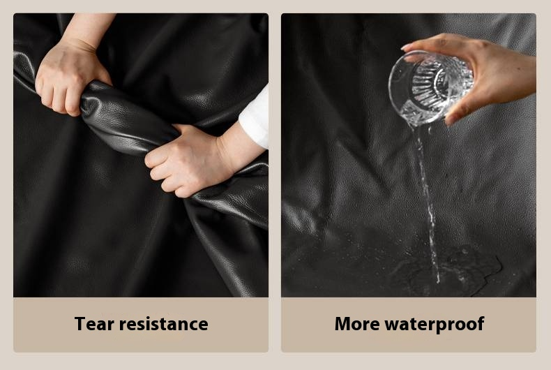 Genuine Leather Luxury Soft Bed