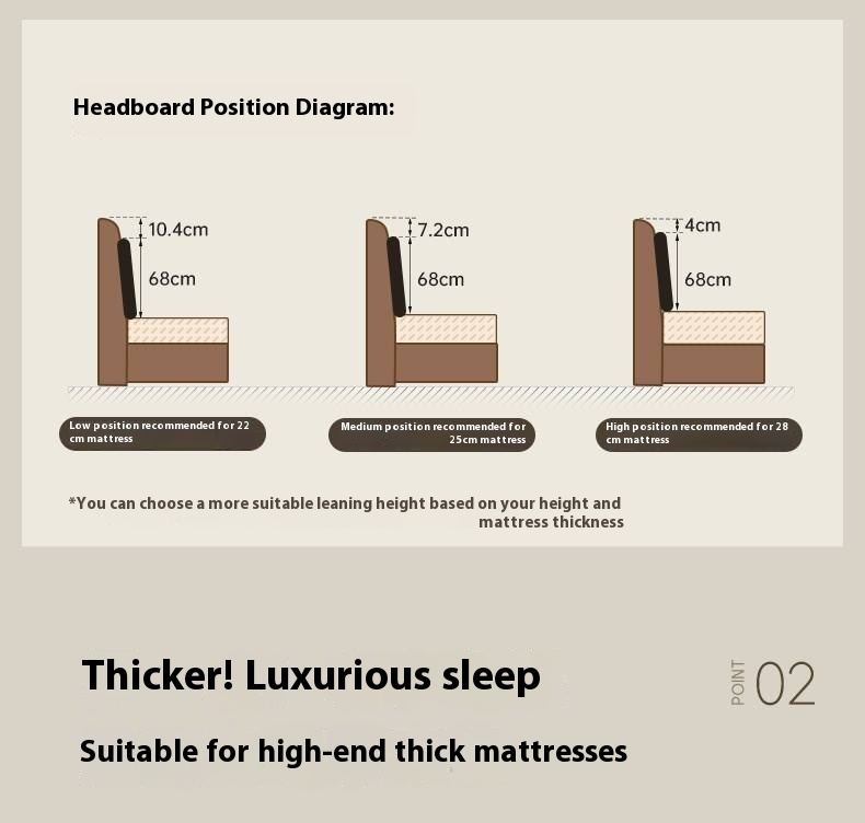 Black Walnut Solid Wood  Luxury Leather With Light Bed