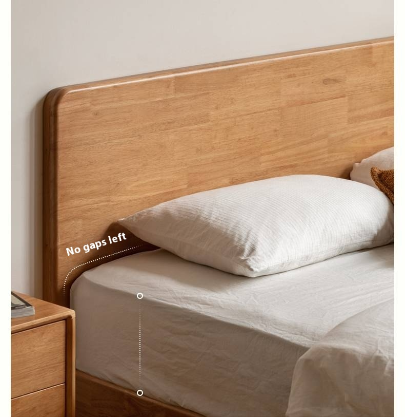 Rubberwood Solid Wood Bed