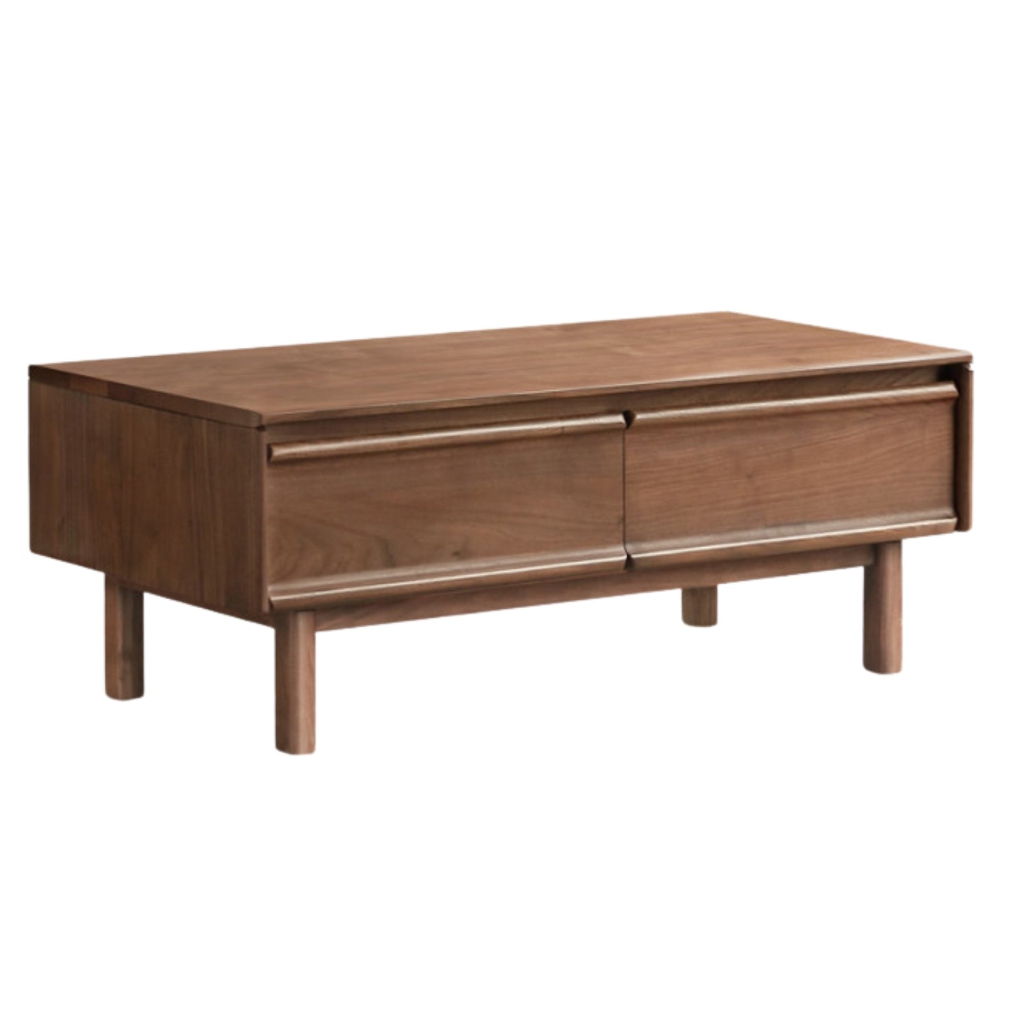 Black Walnut Solid Wood Modern Coffee Table