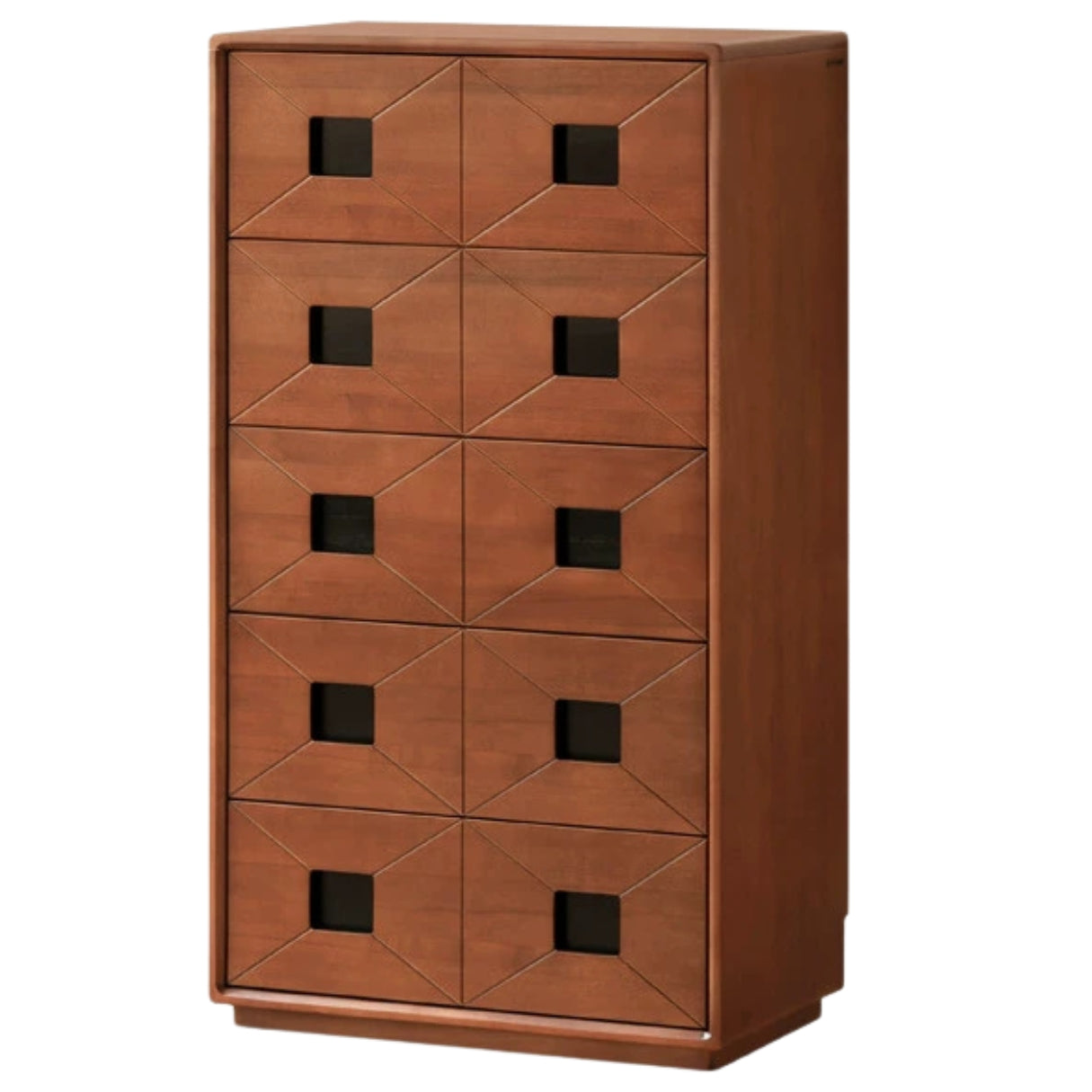 Poplar Solid Wood Medieval Style Drawer Cabinet