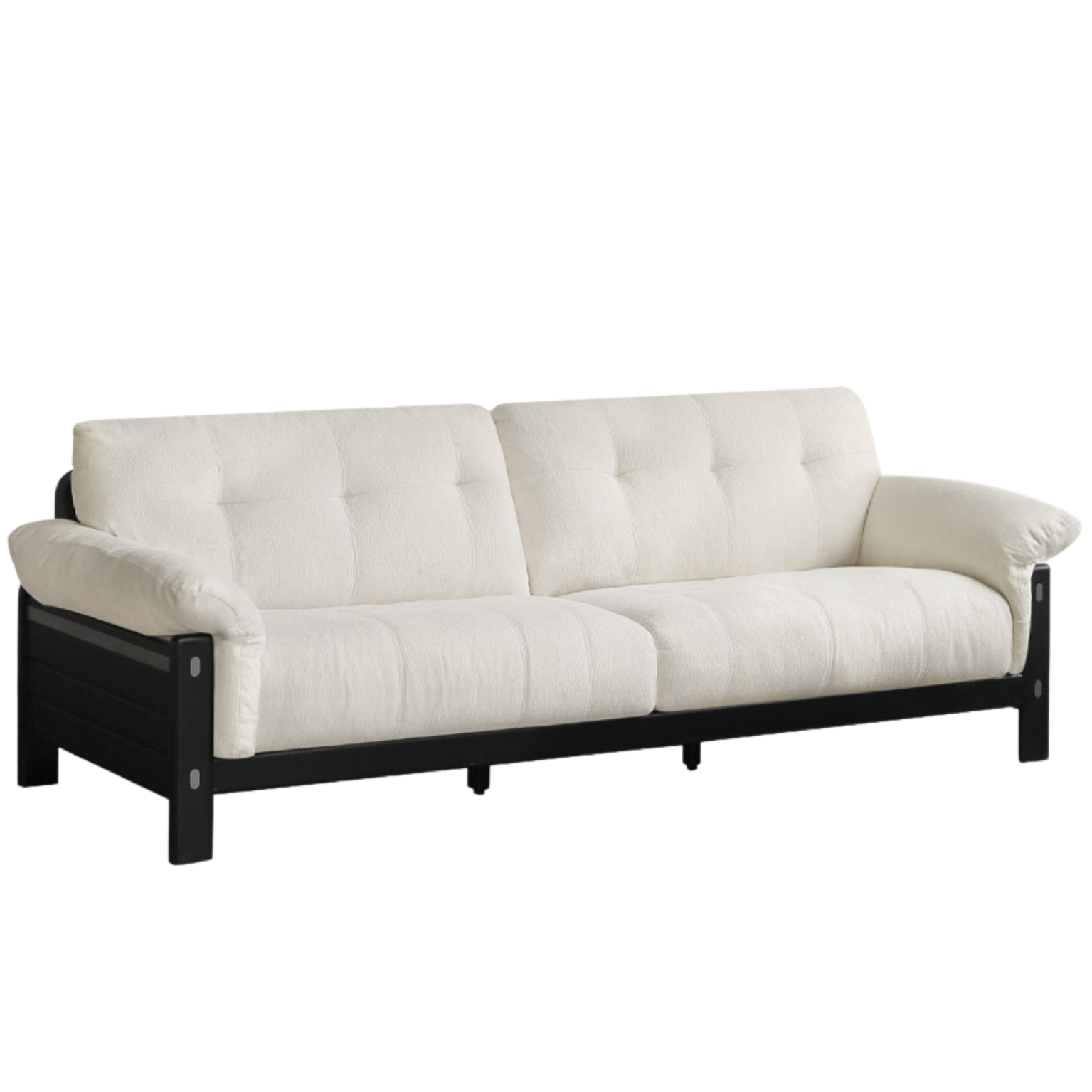 Ash Solid Wood Fabric, Leather Sofa