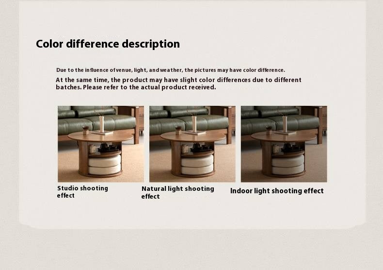 Ash Solid Wood Dual Use Tea Table