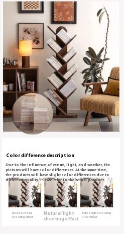 Black Walnut, South American Walnut Solid Wood Bookshelf Storage Rack