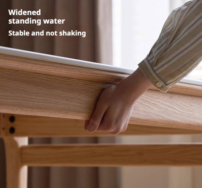 Oak Solid Wood Modern Rock Plate Dining Table