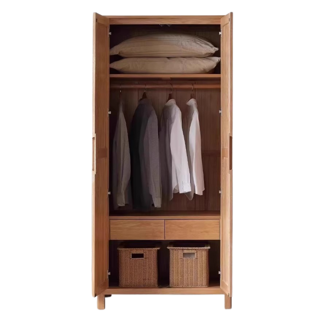 Oak solid wood combined Wardrobe.