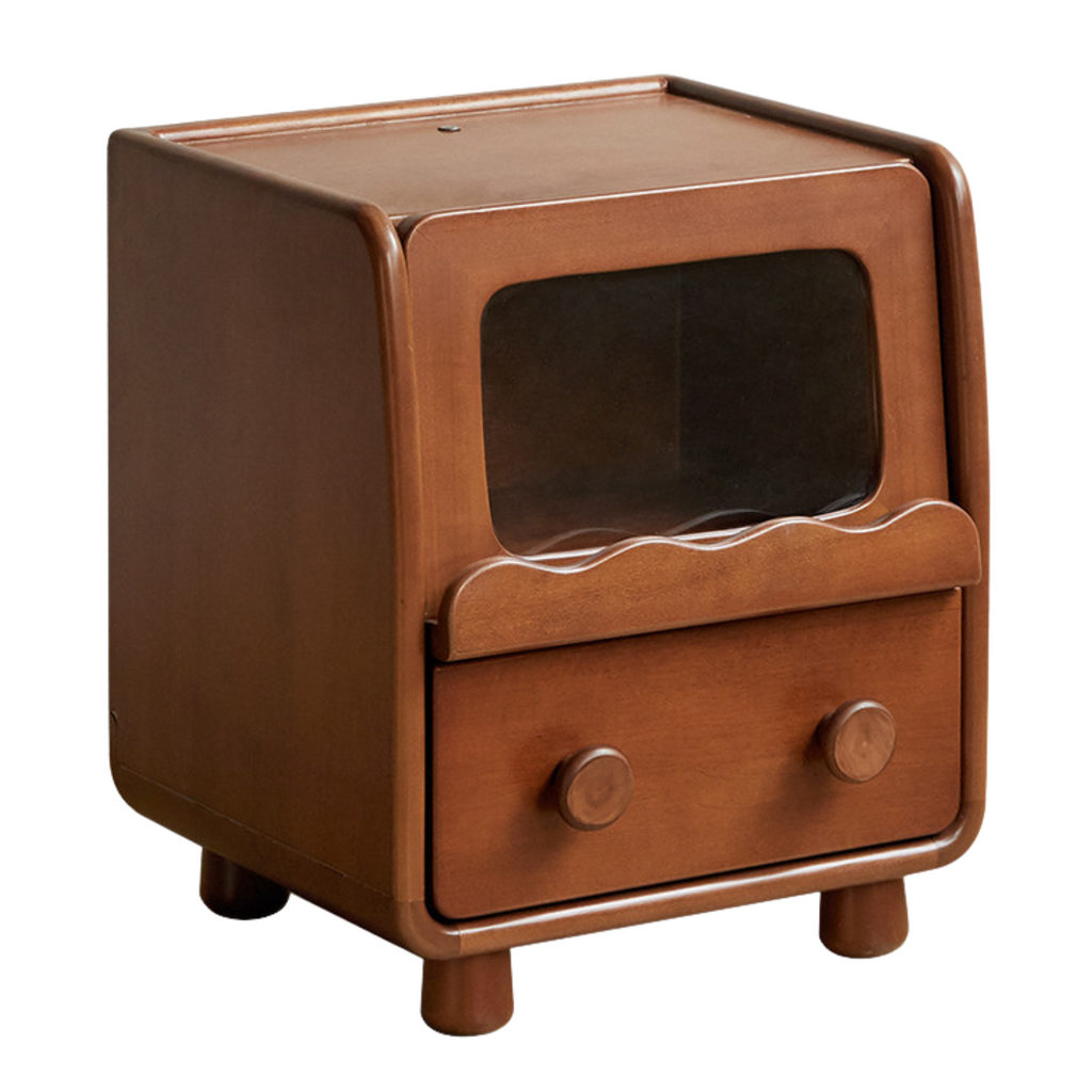 Poplar Solid Wood Children's with Lights Nightstand