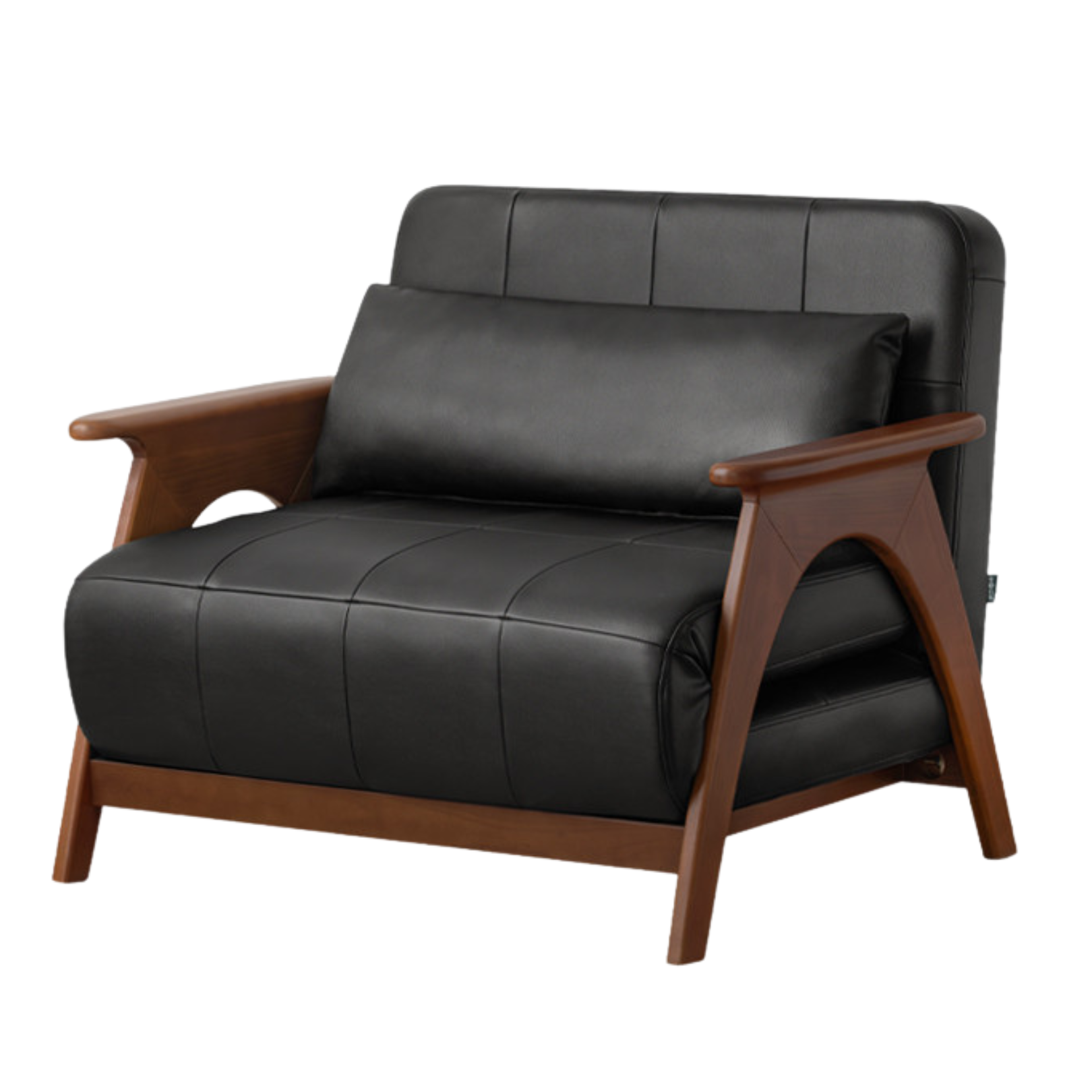 Beech, Oak Solid Wood Foldable Dual Ancient Style Sofa Bed.