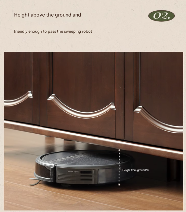 Poplar Solid Wood  American Retro Double Door Wardrobe.