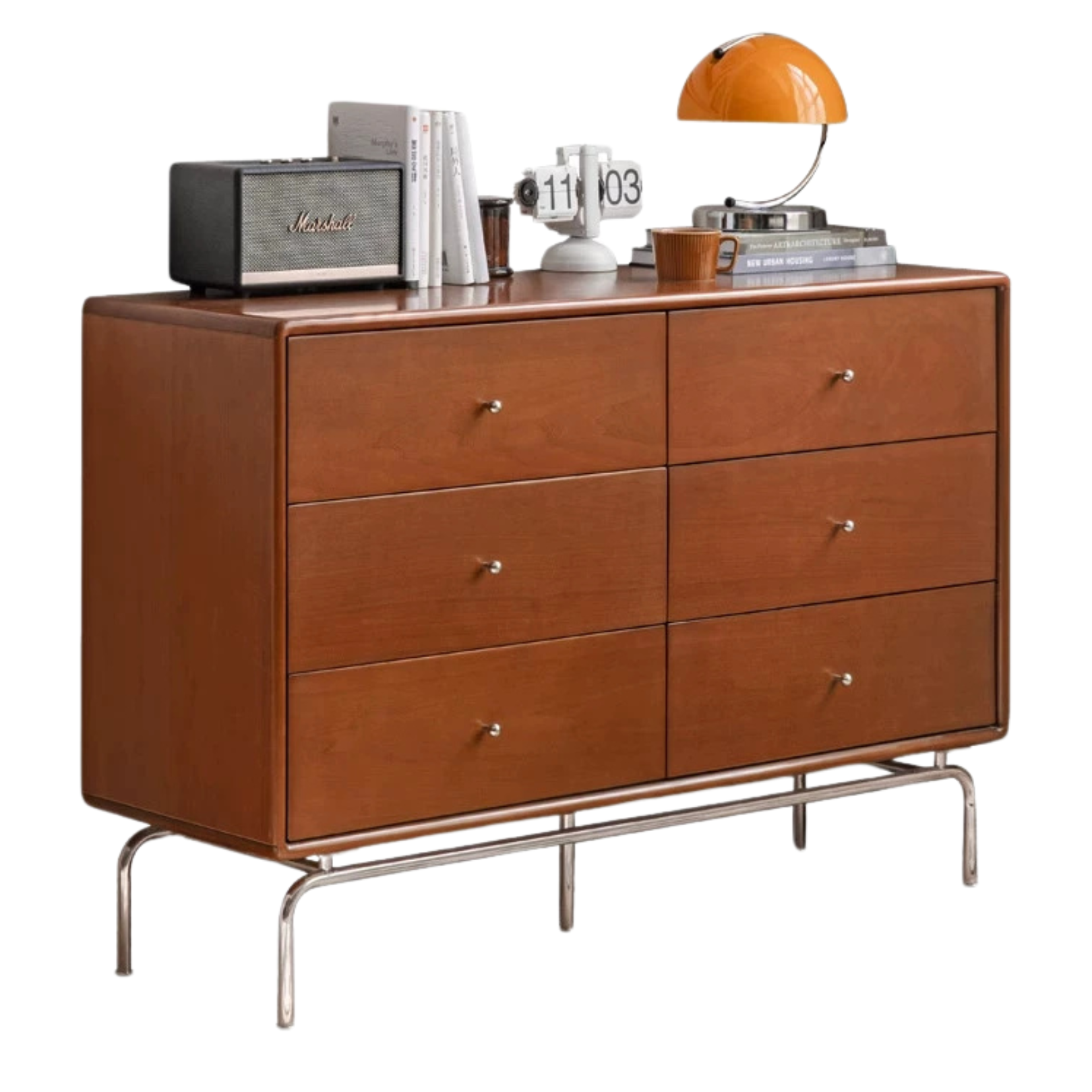 Poplar Solid Wood Ancient Style Wall Drawer Cabinet