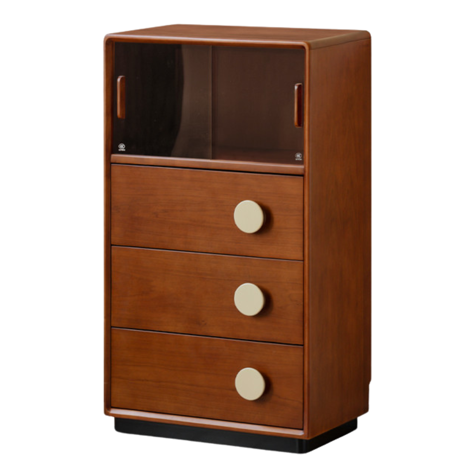 Poplar Solid Wood Antique Style Floor Side Cabinet