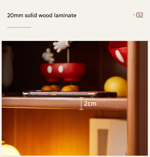 Poplar Solid Wood Ancient Style Sliding Door Side Cabinet