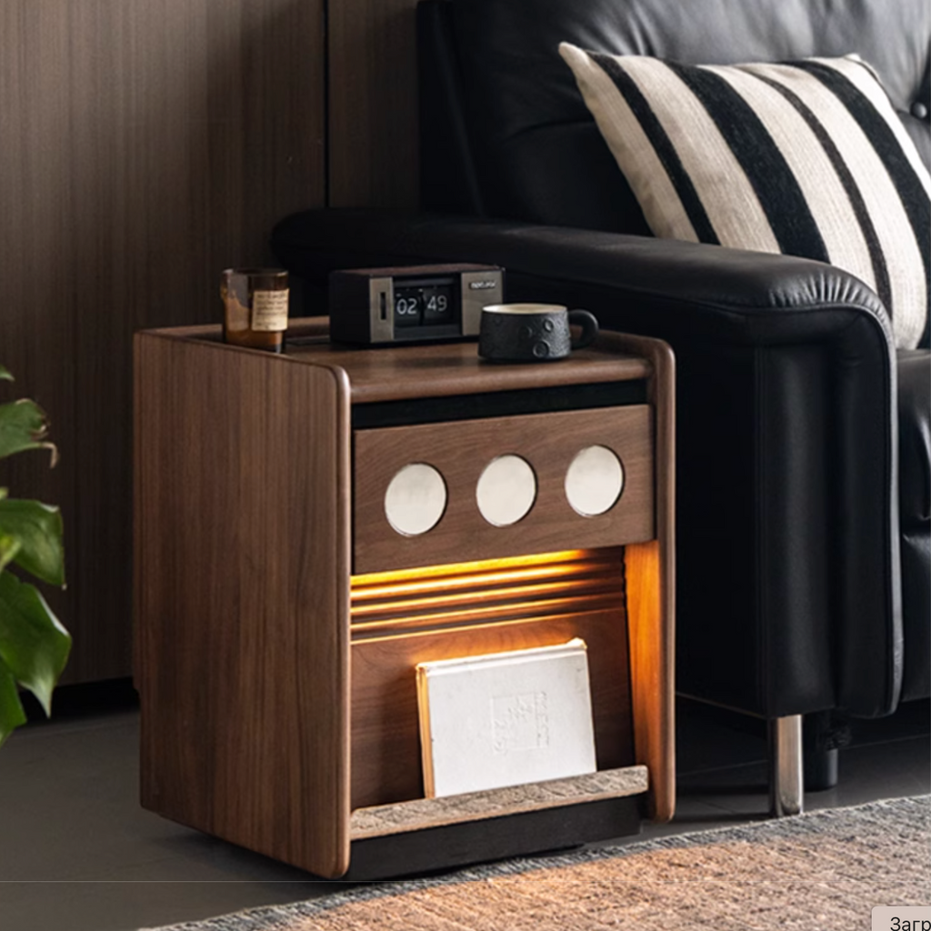 Black Walnut, Cherry, Ash, Poplar Solid Wood Nightstand