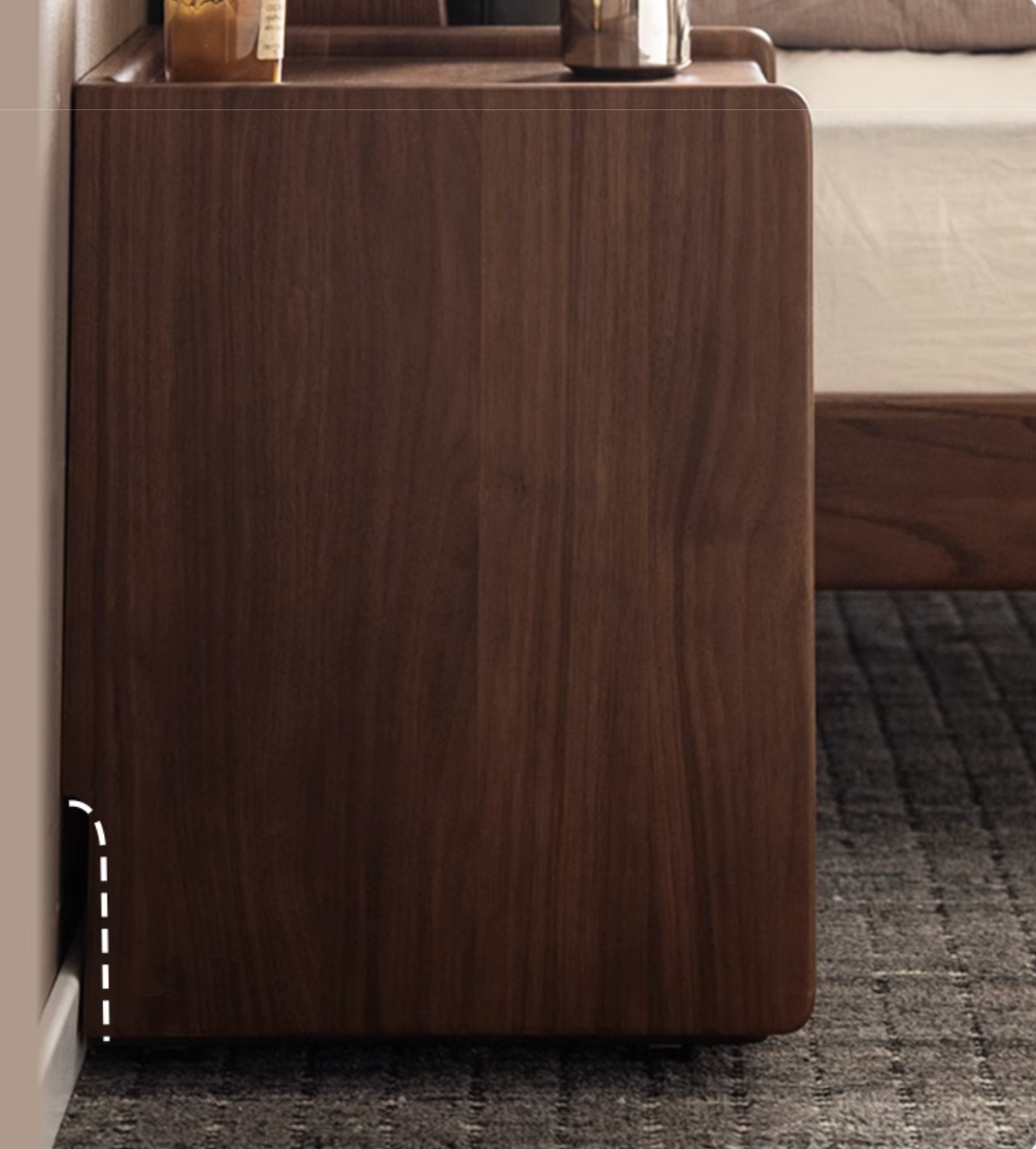 Black Walnut, Cherry, Ash, Poplar Solid Wood Nightstand