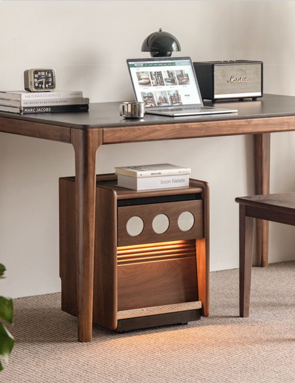 Black Walnut, Cherry, Ash, Poplar Solid Wood Nightstand